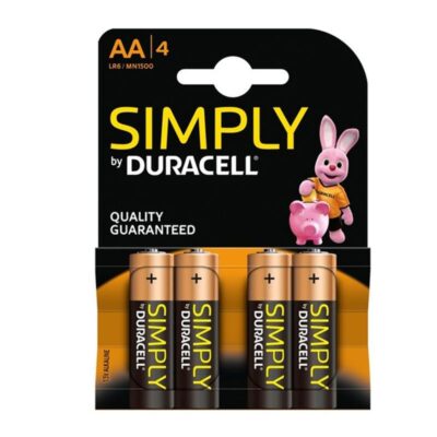 ΜΠΑΤΑΡΙΕΣ ΑΛΚΑΛΙΚΕΣ DURACELL SIMPLY ΑΑ (4 τμχ) (D6733G)
