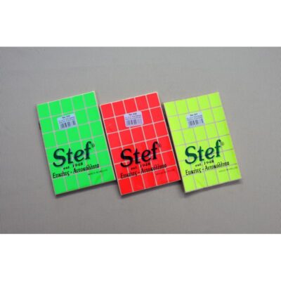 ΕΤΙΚΕΤΕΣ ΑΥΤΟΚΟΛΛΗΤΕΣ Νο336 19Χ25mm  ΚΟΚΚΙΝΟ FLUO STEF LABELS