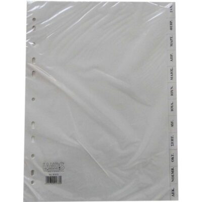 ΔΙΑΧΩΡΙΣΤΙΚΑ ΠΛΑΣΤΙΚΑ JAN-DEC Α4