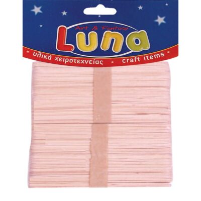 ΞΥΛΑΚΙΑ LUNA 150mm (80 τμχ) ΦΥΣΙΚΟ ΧΡΩΜΑ (646516)