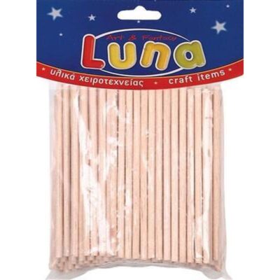 ΞΥΛΑΚΙΑ ΚΥΛΙΝΔΡΙΚΑ ΦΥΣΙΚΟ 4mm χ 100mm (100 τμχ) (646522)