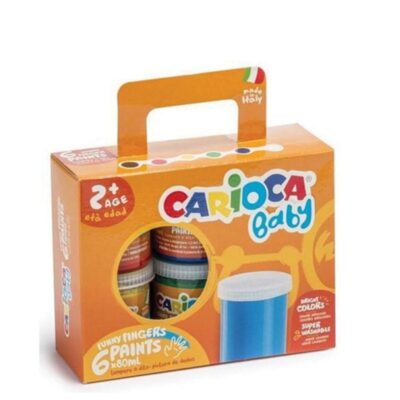 ΔΑΚΤΥΛΟΜΠΟΓΙΕΣ CARIOCA 80 gr. BABY 2+ ΣΕΤ (6 τμχ)