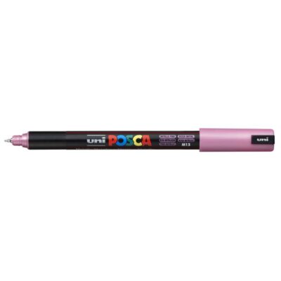 ΜΑΡΚΑΔΟΡΟΣ UNI BALL POSCA PC-1MR 0.7mm ΜΕΤΑΛΛΙΚΟ ΡΟΖ