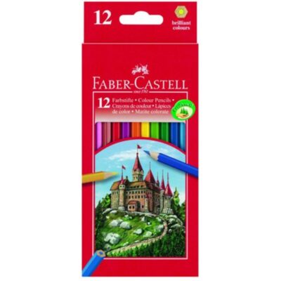 ΞΥΛΟΜΠΟΓΙΕΣ FABER-CASTELL ΚΑΣΤΡΟ (12 τμχ) ΚΟΚΚΙΝΗ ΣΕΙΡΑ (120112)