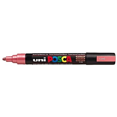ΜΑΡΚΑΔΟΡΟΣ UNI BALL POSCA PC- 5M 1.8 - 2.5mm ΜΕΤΑΛΛΙΚΟ ΚΟΚΚΙΝΟ