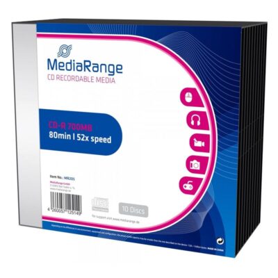 CD-R 700MB MEDIARANGE 52X SLIMCASE