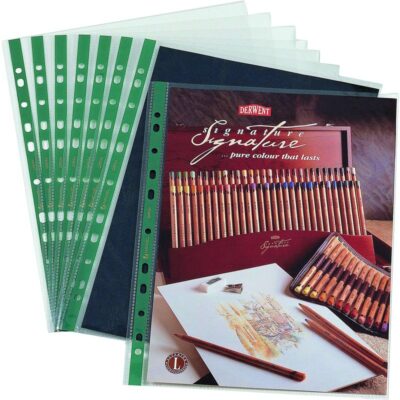 ΖΕΛΑΤΙΝΑ ΜΕ ΤΡΥΠΕΣ REXEL ΠΡΑΣΙΝΗ Α4 (12265)