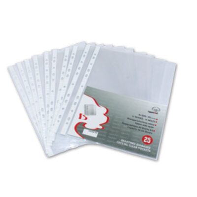 ΖΕΛΑΤΙΝΕΣ ΜΕ ΤΡΥΠΕΣ Α4 60 mic TYPO ΓΥΑΛΙΣΤΕΡΟ ΣΕ ΠΑΚΕΤΟ (25 τμχ)