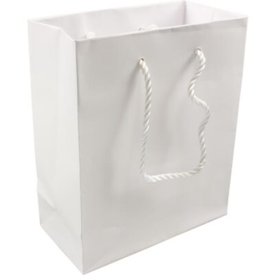 ΤΣΑΝΤΑ ΚΟΡΔΟΝΙ 10 Χ 5.5 Χ 14 ΠΛΑΣ/ΝΗ ΛΕΥΚΟ (25 τμχ) (183781)