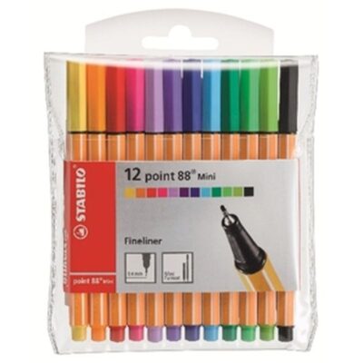 ΜΑΡΚΑΔΟΡΟΣ STABILO 88 0.4mm ΜΙΝΙ ΣΕΤ (12 τμχ)