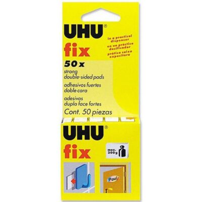 ΑΥΤΟΚΟΛΛΗΤΑ ΔΙΠΛΗΣ ΟΨΕΩΣ UHU FIX BE12 (50 τμχ)