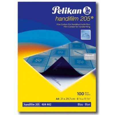 ΚΑΡΜΠΟΝ PELIKAN ΠΛΑΣΤΙΚΟ ΧΕΙΡΟΣ Νο 205 ΜΠΛΕ (100 τμχ)