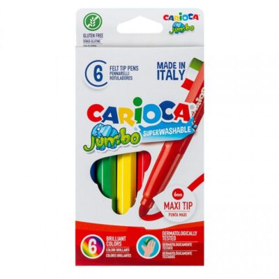 ΜΑΡΚΑΔΟΡΟΙ CARIOCA JUMBO (6 τμχ) (40568)