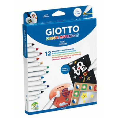 ΜΑΡΚΑΔΟΡΟΙ GIOTTO DECOR MATERIALS (12 τμχ) (453400)
