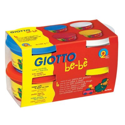 ΠΛΑΣΤΟΖΥΜΑΡΑΚΙΑ GIOTTO BEBE 4Χ100gr (ΛΕΥΚΟ-ΜΠΛΕ-ΚΟΚΚΙΝΟ-ΚΙΤΡΙΝΟ) - 464901