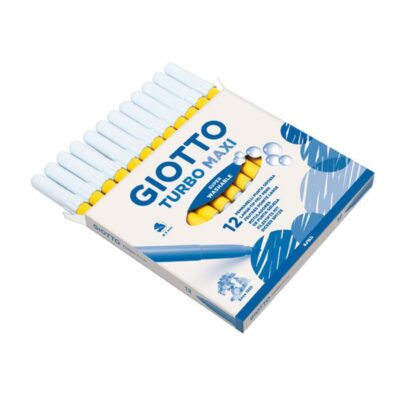 ΜΑΡΚΑΔΟΡΟΙ GIOTTO TURBO MAXI (12 τμχ) ΚΙΤΡΙΝΟ (456002)