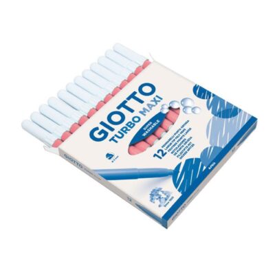 ΜΑΡΚΑΔΟΡΟΙ GIOTTO TURBO MAXI (12 τμχ) ΡΟΖ (456007)