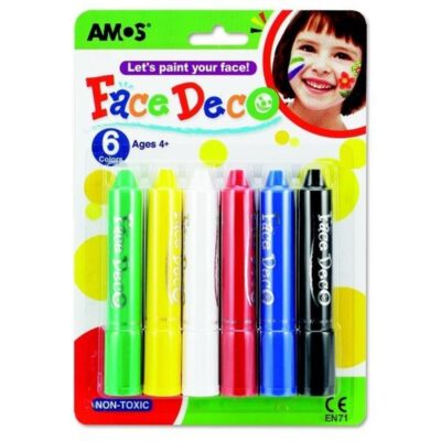 ΚΡΑΓΙΟΝ AMOS FACE DECO 6 XΡΩΜΑΤΩΝ