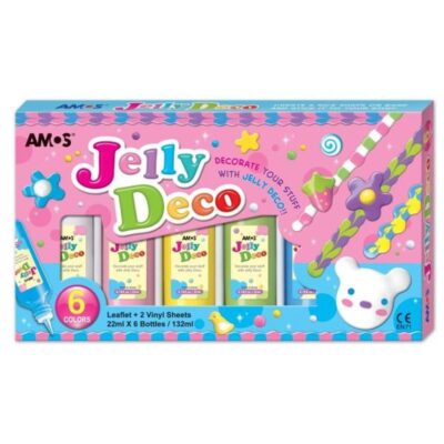 ΧΡΩΜΑΤΑ ΑΜΟS JELLY DECO 22ml (6 τμχ)