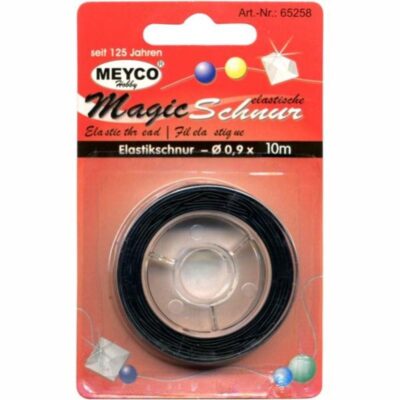 ΚΟΡΔΟΝΙ ΕΛΑΣΤΙΚΟ ΜΑΥΡΟ 0.6mm Χ 10m MEYCO (65257)