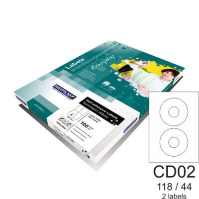 ΕΤΙΚΕΤΕΣ RAYFILM 118 Χ 44 (2 τμχ) 100 φ. (R0100.CD02A)