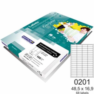 ΕΤΙΚΕΤΕΣ RAYFILM 48.5 Χ 16.9 (68 τμχ) 100 φ. (R0100.0201A)