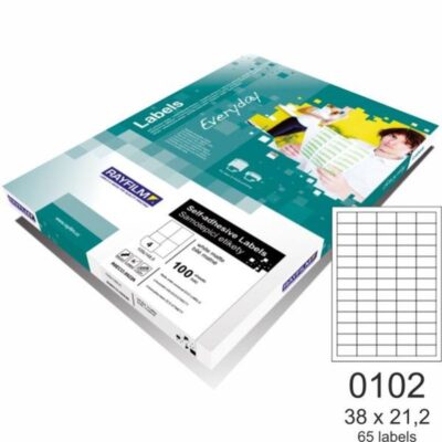 ΕΤΙΚΕΤΕΣ RAYFILM 38.1 Χ 21.2 (65 τμχ) 100 φ. (R0100.0102A)