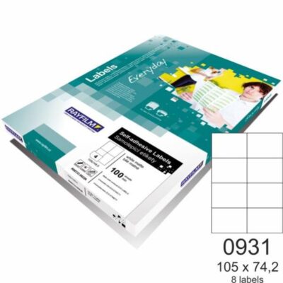 ΕΤΙΚΕΤΕΣ RAYFILM 105 Χ 74 (8 τμχ) 100 φ. (R0100.0931A)