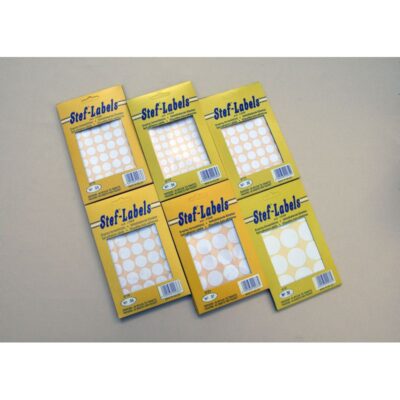 ΕΤΙΚΕΤΕΣ ΑΥΤΟΚΟΛΛΗΤΕΣ Νο36 ΣΤΡΟΓΓΥΛΕΣ Φ19 (40 φύλλα) STEF LABELS