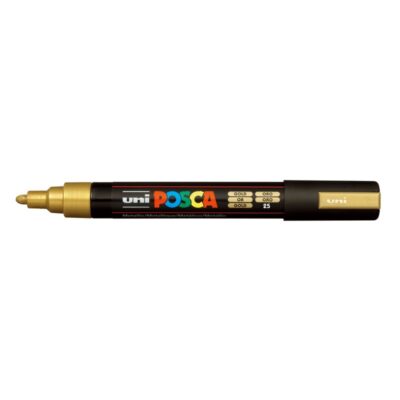 ΜΑΡΚΑΔΟΡΟΣ UNI BALL POSCA PC- 5M 1.8 - 2.5mm ΧΡΥΣΟ