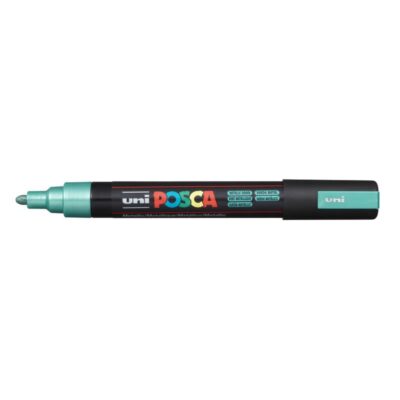 ΜΑΡΚΑΔΟΡΟΣ UNI BALL POSCA PC- 5M 1.8 - 2.5mm ΜΕΤΑΛΛΙΚΟ ΠΡΑΣΙΝΟ