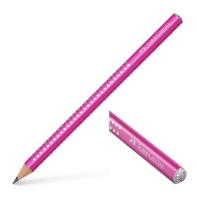 ΜΟΛΥΒΙ FABER-CASTELL SPARKLE 2019 JUMBO 116127 ΡΟΖ