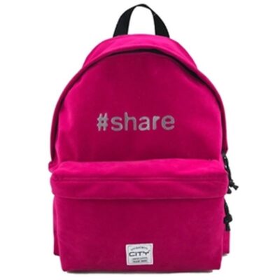 ΤΣΑΝΤΑ CITY THE DROP SPECIAL PINK VELVET ΠΛΑΤΗΣ (21117)