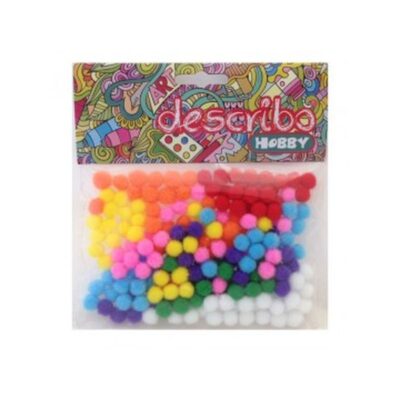 ΠΟΜ-ΠΟΜ 10mm (200 τμχ) ΧΡΩΜΑΤΙΣΤΑ