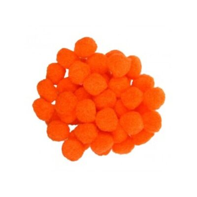 ΠΟΜ-ΠΟΜ 25mm (50 τμχ) ΠΟΡΤΟΚΑΛΙ (POM25-010)