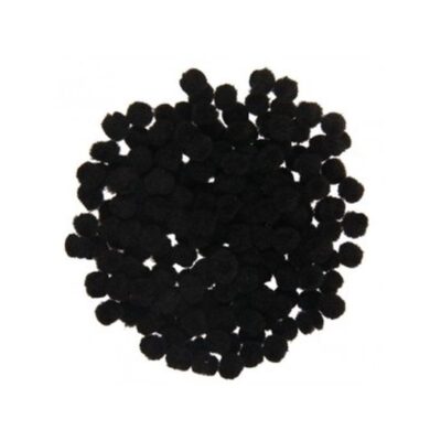 ΠΟΜ-ΠΟΜ 10mm (200 τμχ) ΜΑΥΡΟ