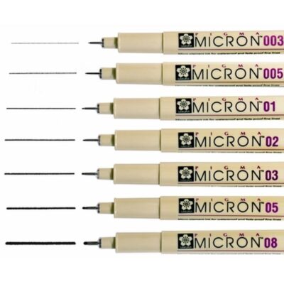 ΜΑΡΚΑΔΟΡΟΣ SAKURA MICRON 0.3 ΜΑΥΡΟ 0.35mm
