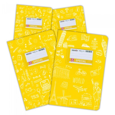 ΤΕΤΡΑΔΙΟ SPECIAL DOODLES 17Χ25 50 φυλ. ΚΙΤΡΙΝΟ (4304)