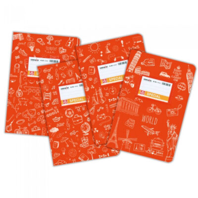 ΤΕΤΡΑΔΙΟ SPECIAL DOODLES 17Χ25 50 φυλ. ΠΟΡΤΟΚΑΛΙ (4305)