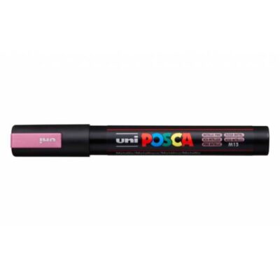 ΜΑΡΚΑΔΟΡΟΣ UNI BALL POSCA PC- 5M 1.8 - 2.5mm ΜΕΤΑΛΛΙΚΟ ΡΟΖ