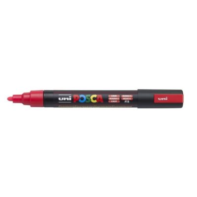 ΜΑΡΚΑΔΟΡΟΣ UNI BALL POSCA PC- 5M 1.8 - 2.5mm ΦΩΣΦΟΡΟΥΧΟ KOKKINO
