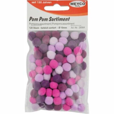 ΠΟΜ-ΠΟΜ 10mm (120 τμχ) MEYCO ΜΩΒ