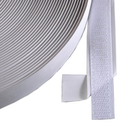 ΤΑΙΝΙΑ ΤΥΠΟΥ VELCRO ΑΥΤΟΚΟΛΛΗΤΗ 20mm Χ 25 μέτρα ΛΕΥΚΗ ΘΗΛΥΚΟ