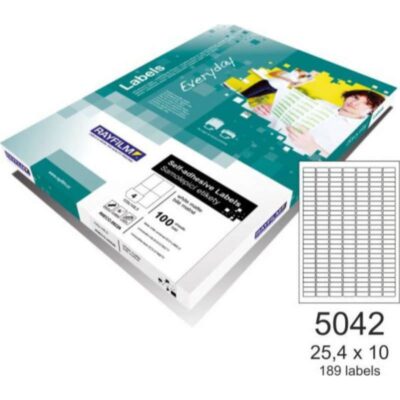 ΕΤΙΚΕΤΕΣ RAYFILM 25.4 Χ 10 (189 τμχ) 100 φ. (R0100.5042A)