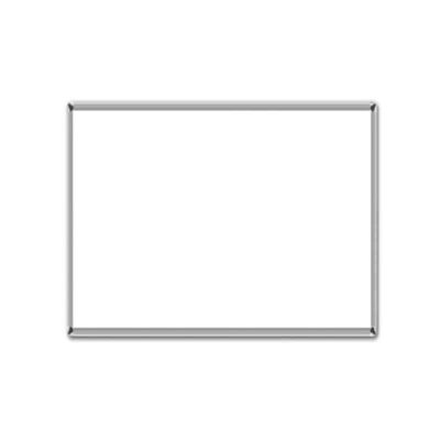 ΠΙΝΑΚΑΣ ΛΕΥΚΟΣ 45Χ60 ΑΛΟΥΜΙΝΙΟ (104560)