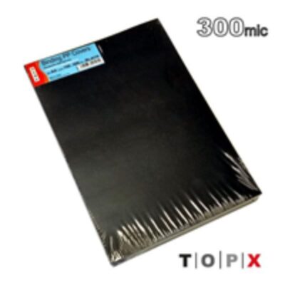 ΕΞΩΦΥΛΛΑ ΒΙΒΛΙΟΔΕΣΙΑΣ TOPX ΠΛΑΣΤΙΚΑ 300mic (100 τμχ) ΜΑΥΡΑ