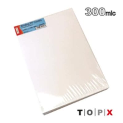 ΕΞΩΦΥΛΛΑ ΒΙΒΛΙΟΔΕΣΙΑΣ TOPX ΠΛΑΣΤΙΚΑ 300mic (100 τμχ) ΛΕΥΚΑ