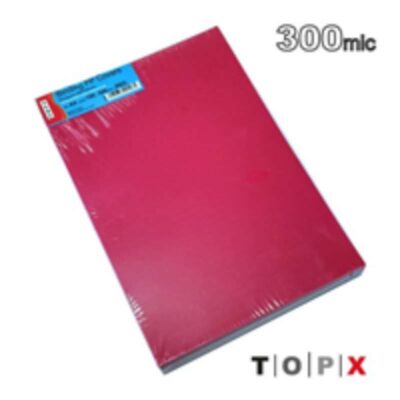 ΕΞΩΦΥΛΛΑ ΒΙΒΛΙΟΔΕΣΙΑΣ TOPX ΠΛΑΣΤΙΚΑ 300mic (100 τμχ) ΚΟΚΚΙΝΑ