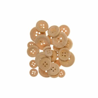 ΚΟΥΜΠΙΑ ΞΥΛΙΝΑ 22mm-18mm-7mm (30 τμχ) ΦΥΣΙΚΟ