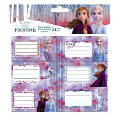 ΕΤΙΚΕΤΕΣ ΣΧΟΛΙΚΕΣ FROZEN 2 PUFFY (24 τμχ) (562403)
